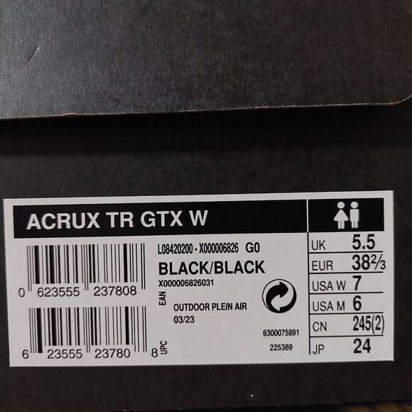 Arc'teryx Acrux TR GTX Trekking Boot for Technical Trails | Black Women's 7 - Picture 8 of 8